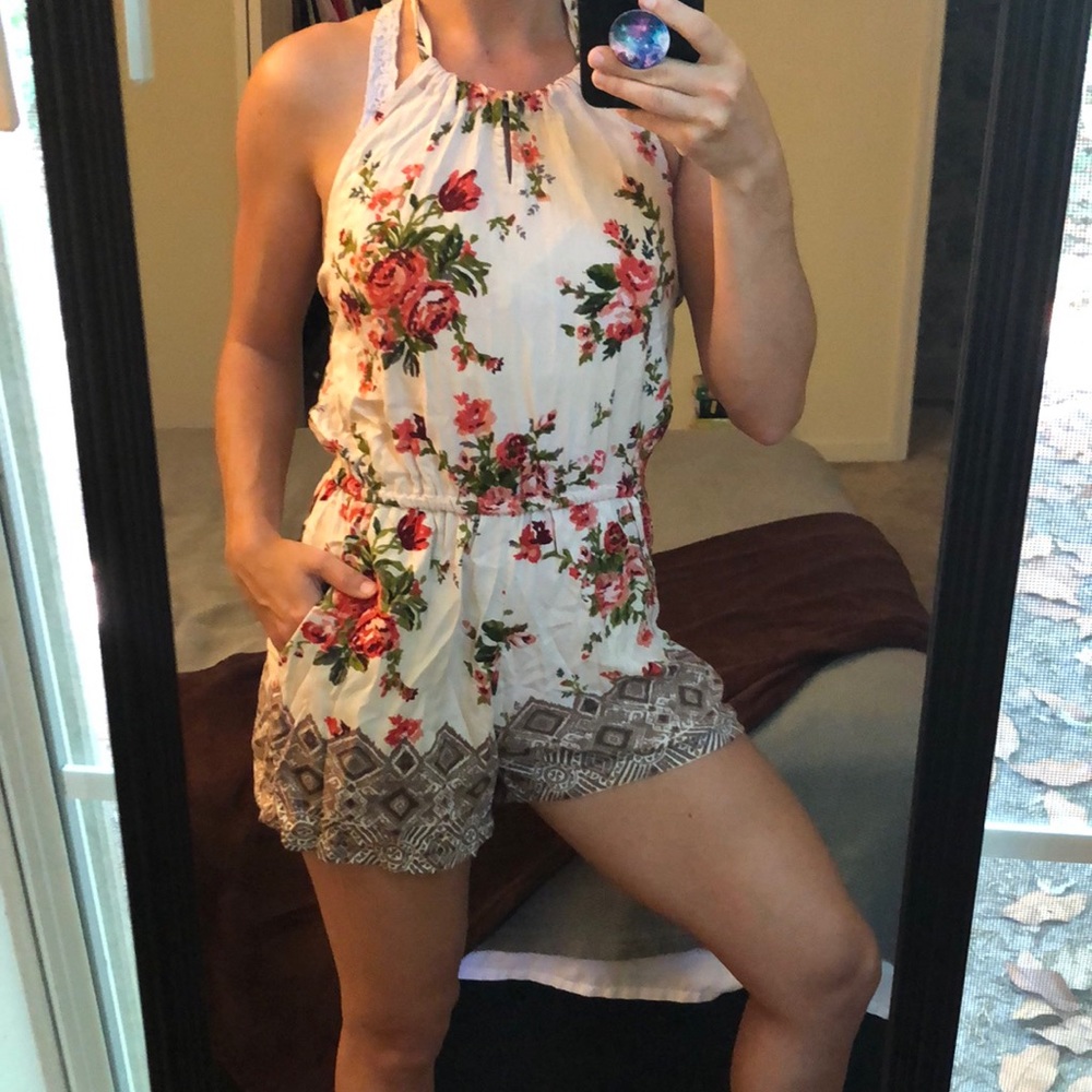 Floral romper!